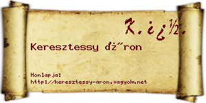 Keresztessy Áron névjegykártya