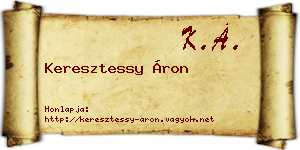 Keresztessy Áron névjegykártya