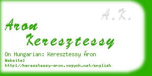 aron keresztessy business card